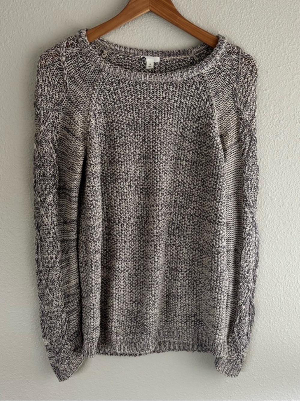 Cozy Marled Gray Crewneck Sweater